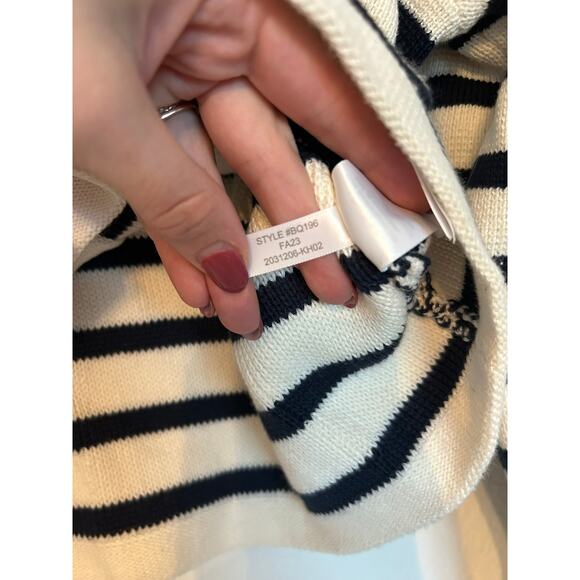 J Crew New Relaxed Emilie Sweater Jacket Cardigan In Stripe - Picture 4 of 5